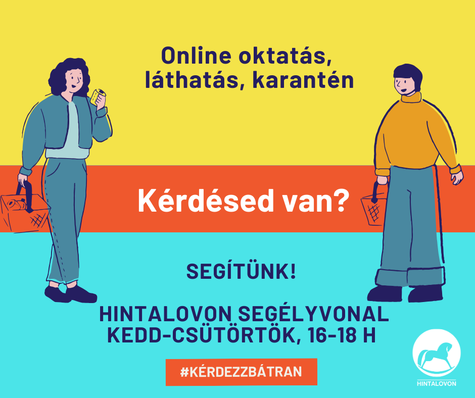 Jogsegély chat, hintalovon, koronavírus, láthatás, karantén